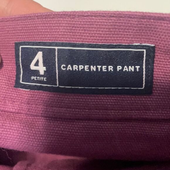 Gap high rise Cargo pants, mauve/ purple, 100% cotton. size 4P NWT - Picture 13 of 15